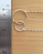 Load image into Gallery viewer, Mother Daughter Sterling Silver Necklace