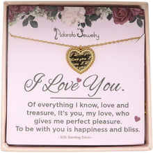 Load image into Gallery viewer, Engraved Heart Necklace Gift for Girlfriend Wife, Sister