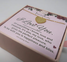 Load image into Gallery viewer, Engraved Heart Necklace Gift for Girlfriend Wife, Sister