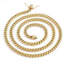 Load image into Gallery viewer, 12MM 18K Cuban link chain necklace for men and women Hip hop Miami cuban link
