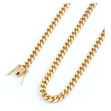Load image into Gallery viewer, 12MM 18K Cuban link chain necklace for men and women Hip hop Miami cuban link