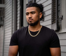 Load image into Gallery viewer, 14MM 14K Cuban link chain necklace for men and women Hip hop Miami cuban link Fashion Jewelry Diamond Cut Heavy