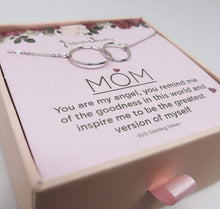 Load image into Gallery viewer, Mother Daughter Sterling Silver Necklace
