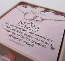 Load image into Gallery viewer, Mother Daughter Sterling Silver Necklace
