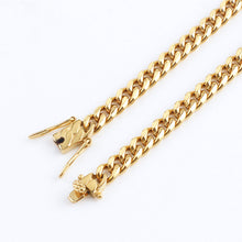 Load image into Gallery viewer, 12MM 18K Cuban link chain necklace for men and women Hip hop Miami cuban link
